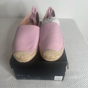 J Crew ankle tie espadrille icy orchid size 12